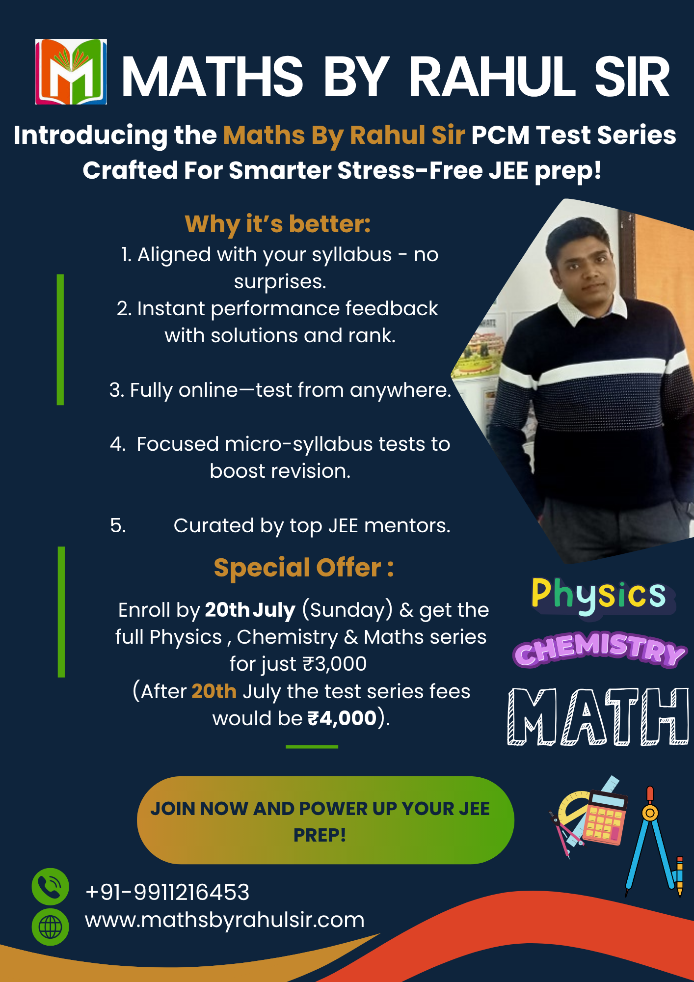 maths By Rahul SirTest series Program PCM
