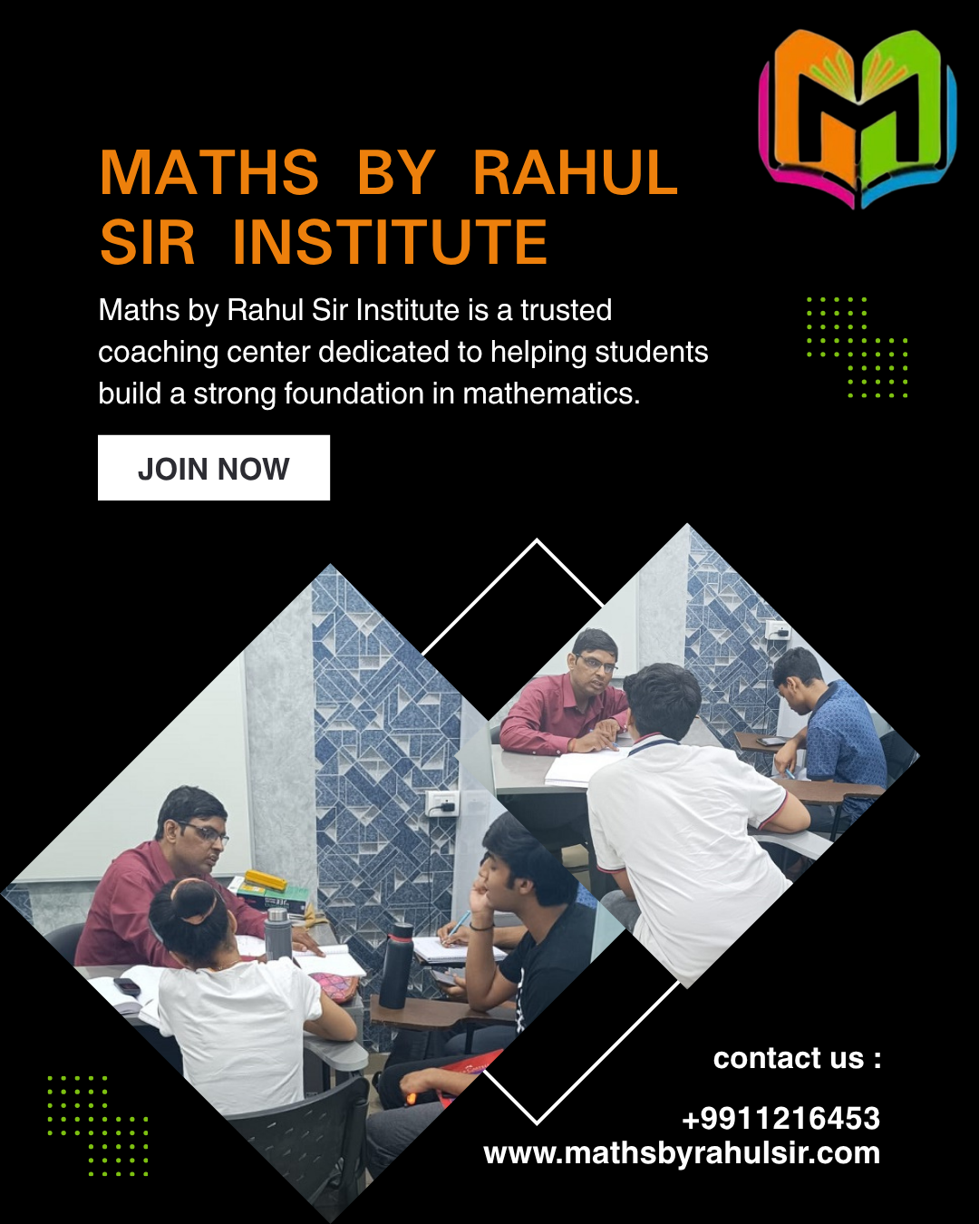 Maths by Rahul Sir Institute in Faridabad is one of the most trusted coaching